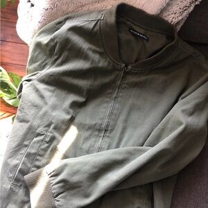 Olive Green Bomber Jacket